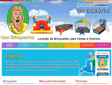 Tablet Screenshot of lionfestaseeventos.com.br